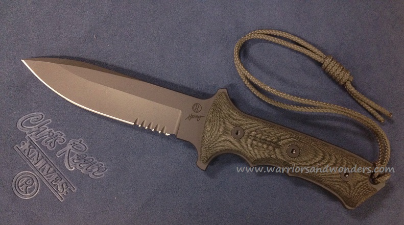 Chris Reeve Green Beret Fixed Blade Knife, CPM S35VN 5.5", Micarta Black